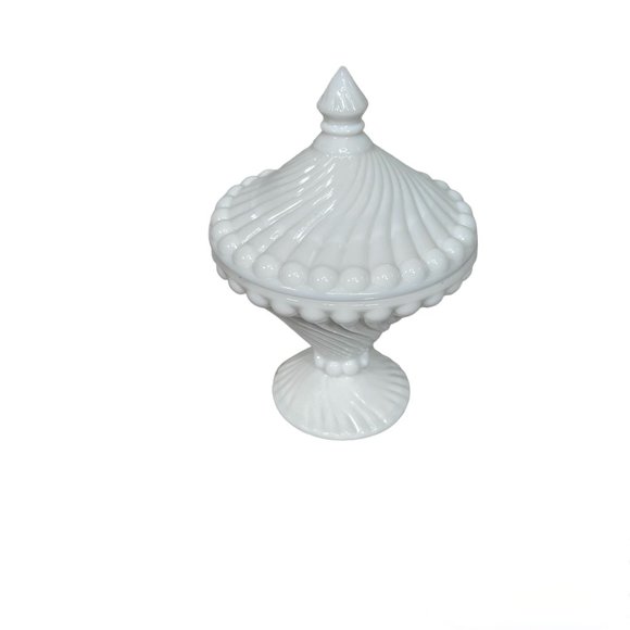 Westmoreland Accents Vintage Westmoreland Swirl And Ball Candy Dish